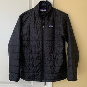 Boys - EUC Large Patagonia black nano puff jacket